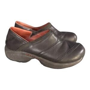 Merrell Women’s Primo Patch Brown Leather Clogs Size-7.5